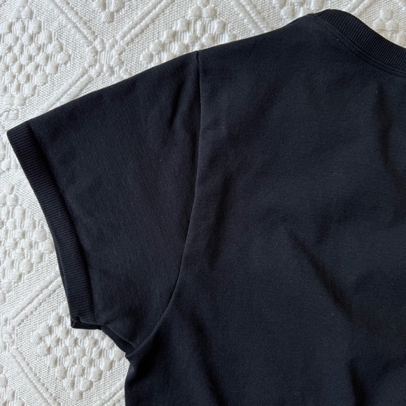 Offline By Aerie Sidewalk Seamless Cropped T-Shirt black size large - Picture 7 of 11